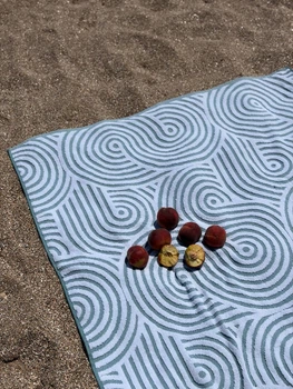 Пляжное полотенце Beach Atrium Светлый бирюзовый 100х180см (331145)