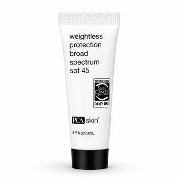 Сонцезахисний флюїд для обличчя PCA Skin Weightless Protection Broad Spectrum SPF 45 Travel, 7.4 мл