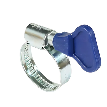 Хомут затяжний оцинкований Nolf classic NFC.W1-HB-16-27 із синьою метеликом (NF3372)