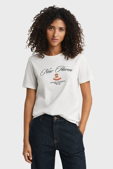 Жіноча біла футболка CREST Gant XS 4202568