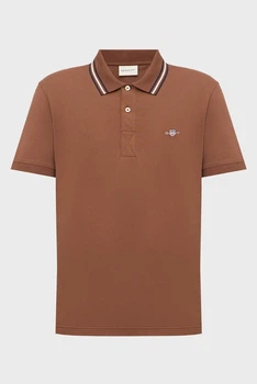 Чоловіче коричневе поло COLLAR Gant XL 2014119
