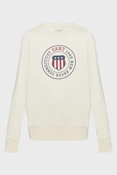 Чоловічий білий світшот GRAPHIC Gant XXL 2067098