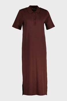 Жіноча темно-коричнева сукня REG SS POLO Gant XS 4201433