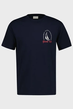 Чоловіча темно-синя футболка GRAPHIC Gant S 2003404