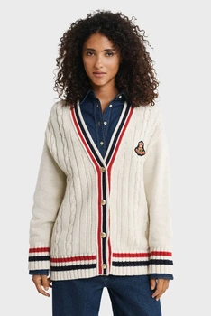Жіночий білий кардиган VARSITY Gant M 4805417