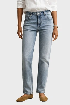 Жіночі блакитні джинси STRAIGHT STRETCH Gant 28-32 4100304