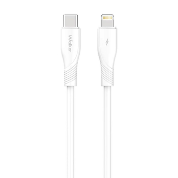 Кабель USB WALKER C585 Type-C to Lightning 27W 1m white 75599