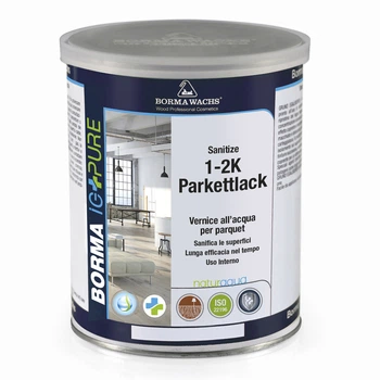Лак для підлоги Borma Wachs IG PURE NATURAQUA 1-2K PARKETTLACK 20л