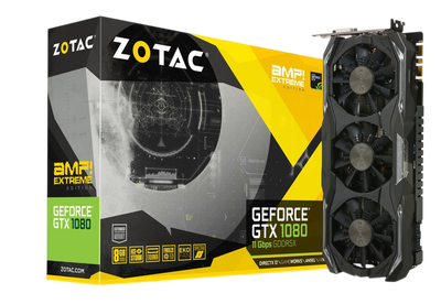 Відеокарта GeForce GTX 1080 8GB Zotac AMP Extreme+ (ZT-P10800I-10P) Б/В