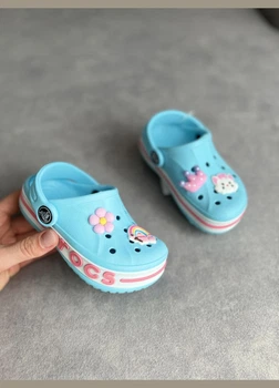 Дитячі сабо Crocs Bayaband Clog C12 (29-30) Блакитний/Рожевий (Арт. 185)