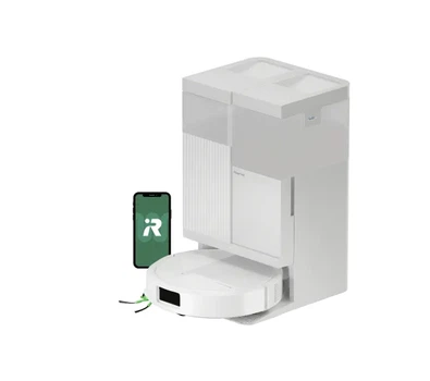 Робот-прибиральник iRobot Roomba 515 Комбо Функція миття Станція очищення Створення карти приміщення 70дБ Функції ШІ Білий