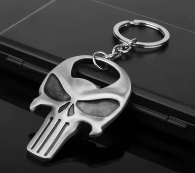 Брелок-відкривачка на ключі череп Карателя (The Punisher)