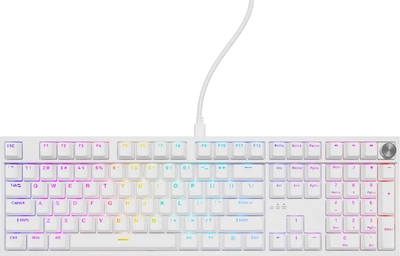 Klawiatura przewodowa Genesis Thor 404 Gateron Yellow Pro USB White (NKG-2299)