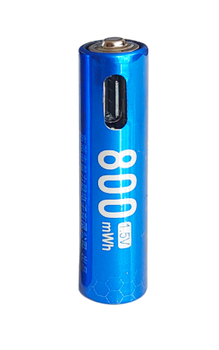 Аккумулятор AAA Pulisheng 800mWh 1.5V с портом Type-C