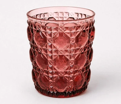 Набор стаканов стеклянных Ruby Geometry 300 мл рубиново-красный 6 шт