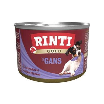 Влажный корм для собак с гусятиной Rinti Gold Mit Gans, 185 гр
