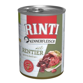 Влажный корм для собак с олениной Rinti Kennerfleisch Mit Rentier, 400 гр