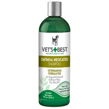 Шампунь для собак с сухой кожей Vet's Best Oatmeal Medicated Shampoo 470 мл