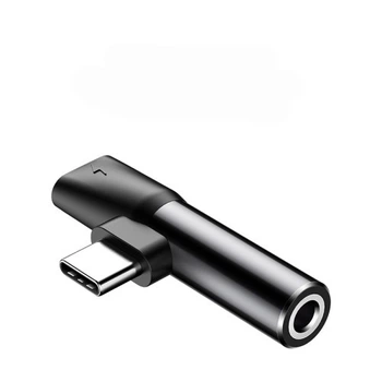 AUX-адаптер BASEUS L41 Type-C Male to Type-C/AUX(3,5) Female Black CATL41-01