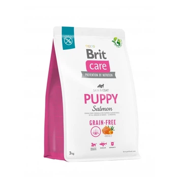 Корм Brit Care Grain Free Puppy Salmon сухой беззерновой с лососем для щенят всех пород 3 кг
