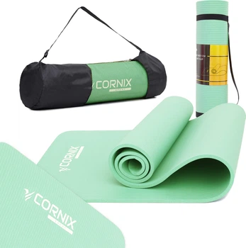 Килимок спортивний Cornix NBR для йоги та фітнесу 183 x 61 x 1 cм Light Green (XR-0491)