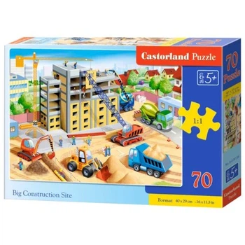 Пазлы Castorland "Стройка" 70 деталей 40 х 29 см