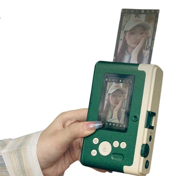 Фотоаппарат мгновенной печати Chuzhao D1Pro, специально разработанный для студентов, ретро-портативный фотоаппарат мгновенной печати с отсеком для хранения, подарок на день рождения для девушек, подарок на выпускной.
