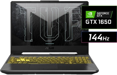Ноутбук ASUS TUF Gaming F15 FX506LH-HN110 / i5-10300H / GTX 1650 4GB / 15.6" FHD 144Hz / 8GB RAM / 512GB SSD(90NR03U1-M07860)