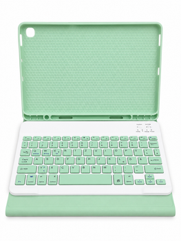 Чохол-клавіатура Bluetooth Smart Keyboard Case для Samsung Galaxy Tab S6 Lite 10.4 P610/P615 світло-зелений