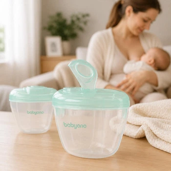 Контейнер для молочної суміші на 4 порції "BabyOno" Бірюзовий