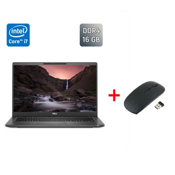 Ультрабук Б-класс Dell Latitude 7400 / 14" (1920x1080) IPS / Intel Core i7-8665U (4 (8) ядра по 1.9 - 4.8 GHz) / 16 GB DDR4 / 512 GB SSD / Intel UHD Graphics 620 / WebCam / HDMI / Windows 10 б/у + Подарок Беспроводная мышь / USB