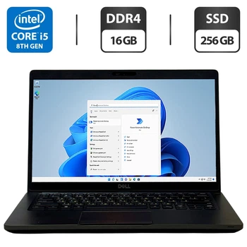 Ультрабук Dell Latitude 5400 / 14" (1920x1080) IPS / Intel Core i5-8665U (4 (8) ядра по 1.9 - 4.8 GHz) / 16 GB DDR4 / 256 GB SSD / Intel UHD Graphics / WebCam / Windows 11 Pro б/у