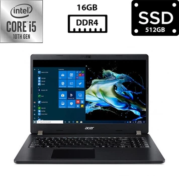 Ноутбук Acer TravelMate P215-52 15.6" TN 1366x768 Core i5-10210U 1.60GHz 16GB DDR4 SSD 512GB UHD Graphics Камера (ATP21552R16S512A) Б/В + Бездротова мишка Esperanza Titanum