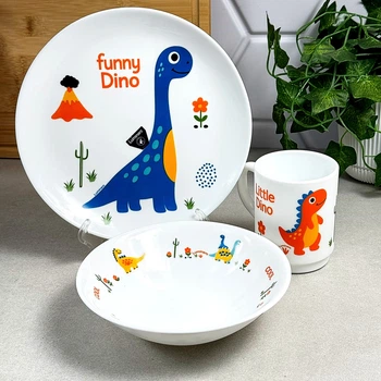 Детский набор посуды Luminarc The Happy Dino 3 предмета X3288