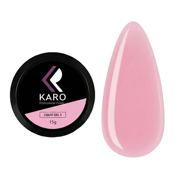 Гель Karo для наращивания ногтей, Liquid gel, #5, 15 мл