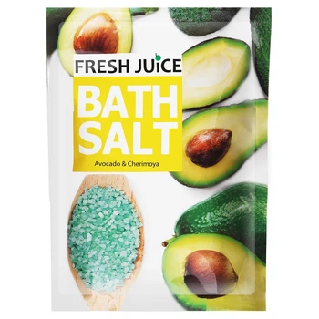 Сіль для ванн Fresh Juice дой-пак 500мл авокадо і черимоя