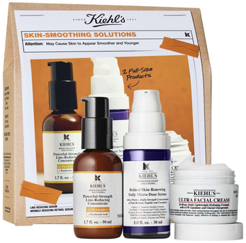 Zestaw do pielęgnacji twarzy Kiehl’s Serum z witaminą C przeciwzmarszczkowe 50 ml + Serum do twarzy z retinolem 30 ml + Krem do twarzy nawilżający 28 ml (3605973009226)