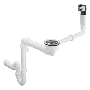 Сифон для кухонної мийки HANSGROHE, білий, пластик
