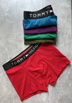 Набор трусы-боксеры мужские Tommy Hilfiger 5 шт (микс цветов), 2XL