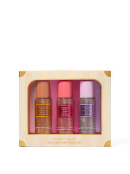 Подарочный набор мини-мистов с шиммером (3 шт) Victoria's Secret 3-Piece Getaway Shimmer Gift Set