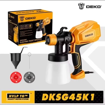 Краскопульт электрический DEKO DKSG45K1 450W HVLP 800 мл, пульверизатор