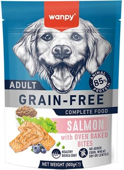 Сухий беззерновий корм Wanpy Adult Dog Grain Free Salmon для собак віком від 1 року, з лососем 0.5 кг (6927749823315)
