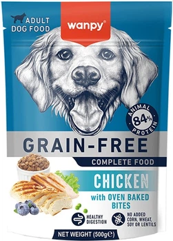 Сухий беззерновий корм Wanpy Adult Dog Grain Free Chicken для собак віком від 1 року, з куркою 0.5 кг (6927749823094)