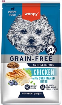 Сухий беззерновий корм Wanpy Puppy Grain Free Chicken для цуценят віком до 1 року, з куркою 12 кг (6927749823124)