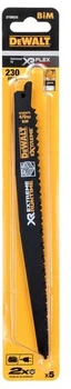 Zestaw brzeszczotów do piły szablastej DeWalt XR Extreme Runtime BIM do drewna 230 mm 5 szt (DT99555-QZ)