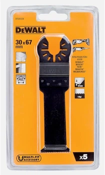 Zestaw brzeszczotów do multinarzędzia DeWalt HCS 30 x 67 mm 5 szt (DT20724-QZ)