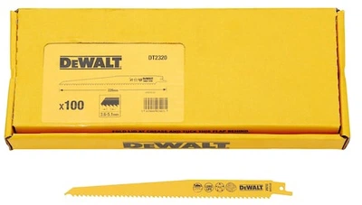 Zestaw brzeszczotów do piły szablastej DeWalt BIM do drewna 228 mm 100 szt (DT2320-QZ)