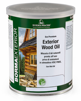 Масло для зовнішніх робіт Borma Wachs ECO PREMIUM EXTERIOR WOOD OIL 5л