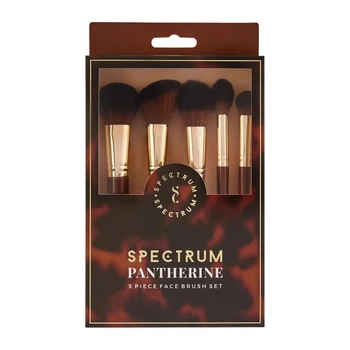 Набор кистей для макияжа Spectrum Collections Pantherine 5 Piece Face Brush Set