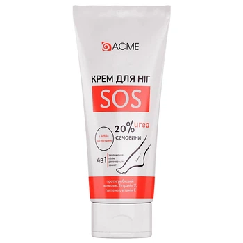 Крем для ног 4в1 ACME SOS из 20% мочевины, 30 мл - 741865